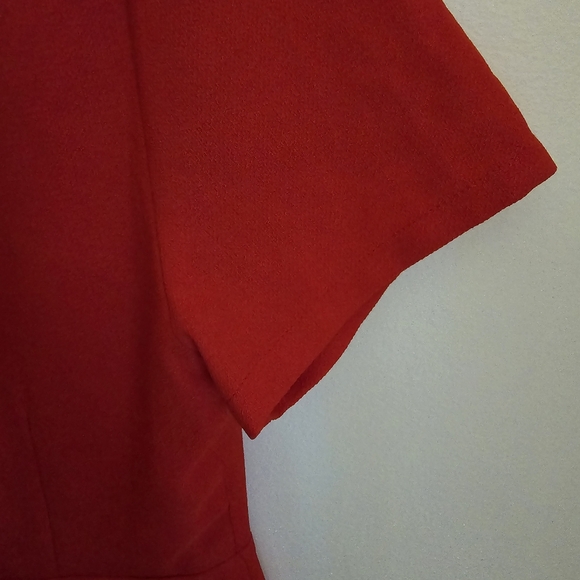 Urban Outfitters Kimi Blue Tie Knot Cut Out Red Mini Dress - Brand NEW - Picture 8 of 9